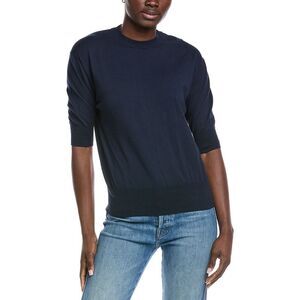 Autumn Cashmere Womens  Relaxed Crewneck Sweater, Blue